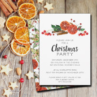Elégante tranche d'orange et cannelle Noël