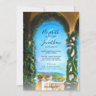 Invitation Elégante Villa Arch Destination Mariage