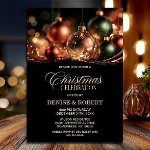Invitation Élégantes décorations de Noël Fête de Noël