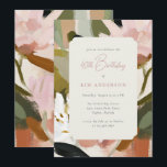 Invitation Elégantes fleurs florales peinture 40e anniversair<br><div class="desc">Cet élégant tableau floral de style Invitation Invitation de fête d'anniversaire présente un arrière - plan de fleurs et de feuillage à la peinture à l'huile et à la vivacité, aux couleurs pastel pastel rose, blanc et vert. Parfait pour une célébration moderne et surélevée avec une ambiance boho décontractée, cette...</div>