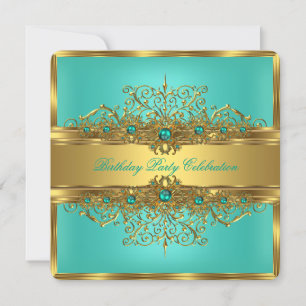 Invitation Élégantes Perles de Jade Vert Tielé avec Broderie