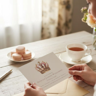 Invitation Élégantes Rayures Dorées et Blanches pour l'Annive