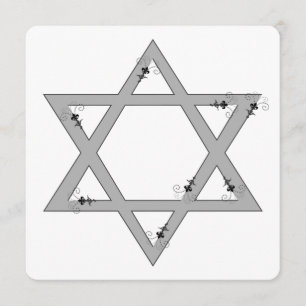 Invitation elegent star of david