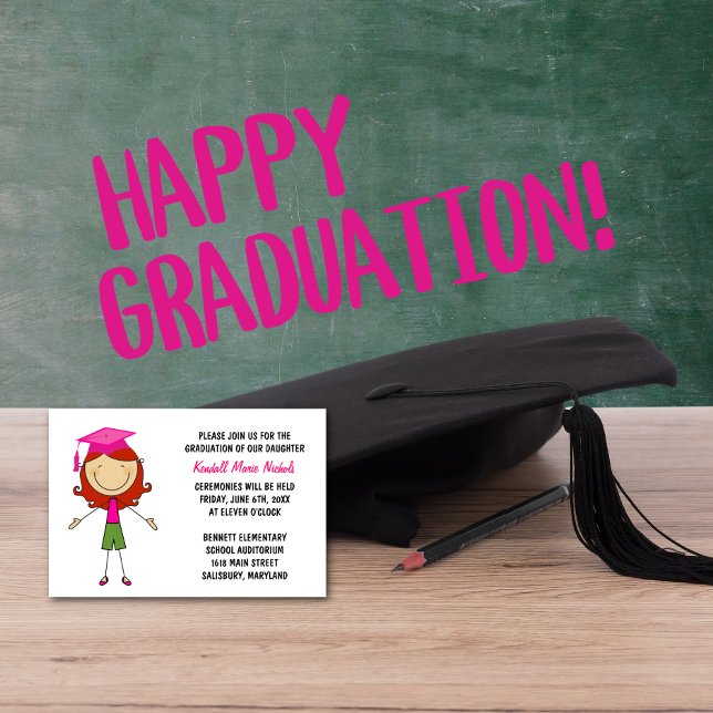 Invitation Elementary School Graduation Announcements (Créateur téléchargé)