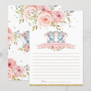 Invitation Elephant Baby Twins Conseils pour les parents d'êt