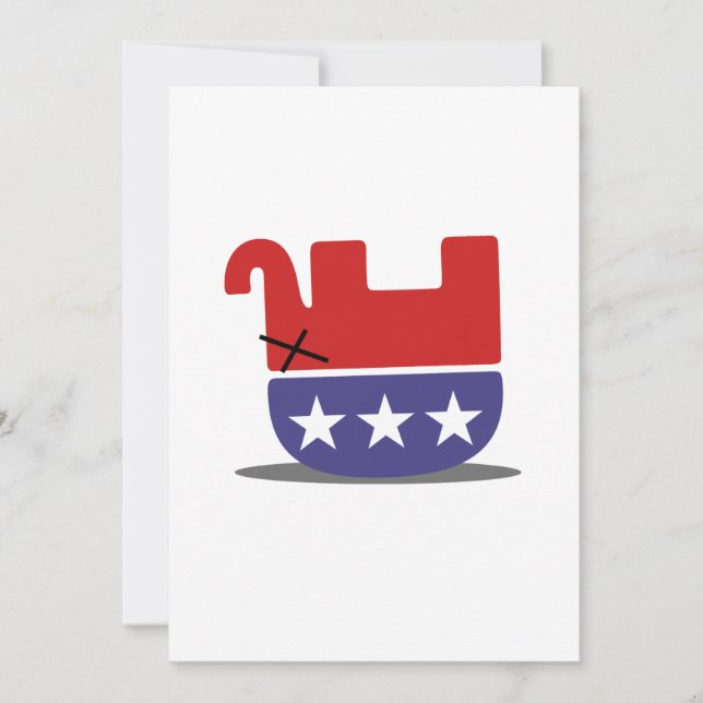 Invitation Eléphant mort GOP (Devant)