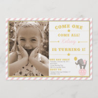 Éléphant vintage de cirque - ęr anniversaire