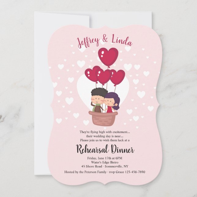 Invitation élevée volante (Devant)