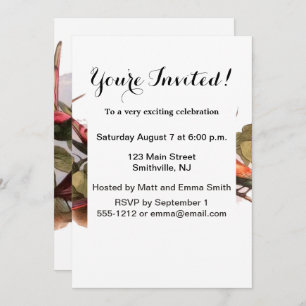 Invitation Elfe des bois dans le nid : Antique Oiseau Sprite 