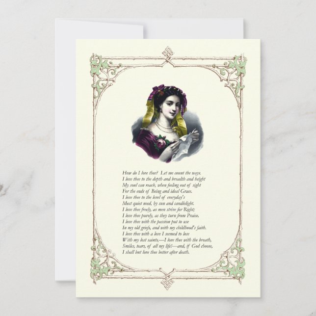 Invitation Elizabeth Barrett Browning - 43 (Devant)