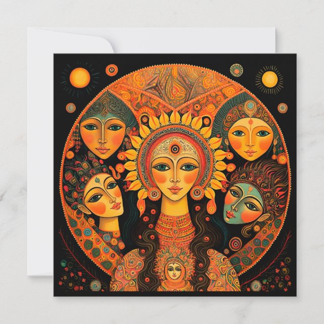 Invitation Elle a des femmes dans son coeur et dans son âme (Devant)