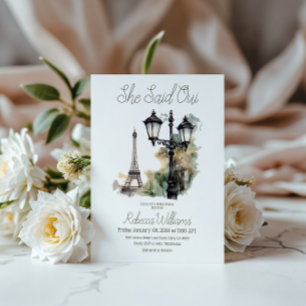 Invitation Elle A Dit Oui Fête des mariées Parisienne Brunch