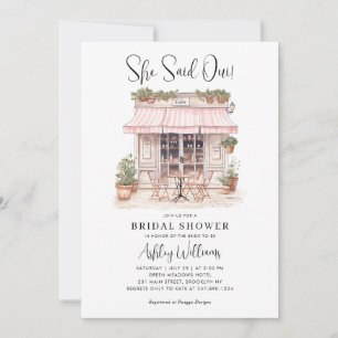 Invitation Elle A Dit Oui Oui Paris Café Fête des mariées