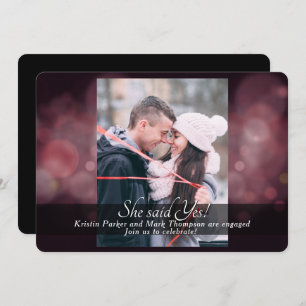 Invitation Elle A Dit Oui Parti Engagement Bourgogne