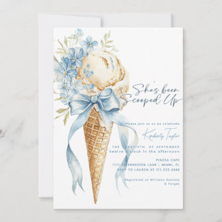 Invitation Elle a été ramassée Fête de mariage avec glace