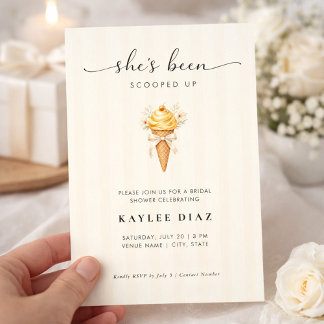 Invitation Elle a été ramassée Fête de mariage avec un bol de