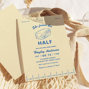 Invitation Elle a trouvé Butter Half Butter Bridal Shower