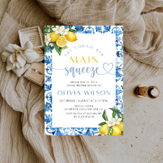 Invitation Elle a trouvé sa fête de douche de mariage Main Sq