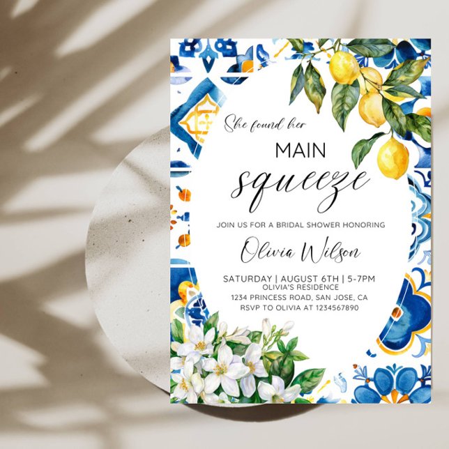 Invitation Elle a trouvé sa fête de douche de mariage Main Sq (Créateur téléchargé)