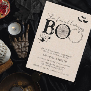 Invitation Elle A Trouvé Sa Fête des mariées Boo Halloween