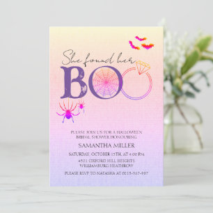 Invitation Elle A Trouvé Sa Fête des mariées Boo Pastel Hallo