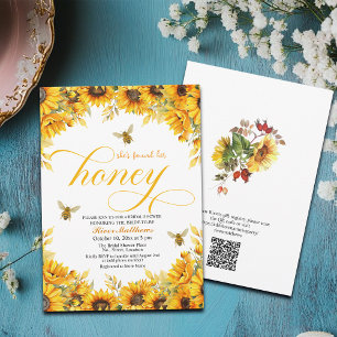 Invitation Elle a trouvé sa Fête des mariées de code QR de mi