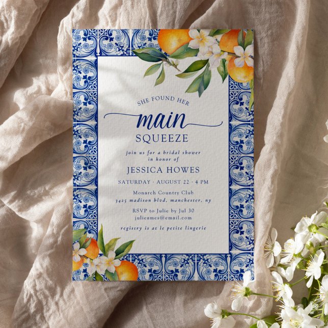 Invitation Elle A Trouvé Sa Fête des mariées Principale De Sq (Créateur téléchargé)