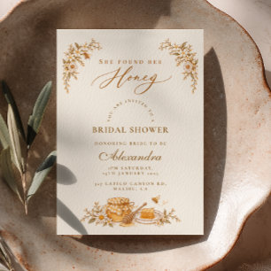Invitation Elle a trouvé sa marguerite en vichy miel