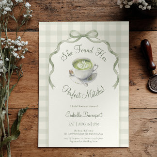 Invitation Elle a trouvé sa parfaite douche de mariée au matc