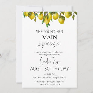 Invitation elle a trouvé sa principale douche de nuptiale