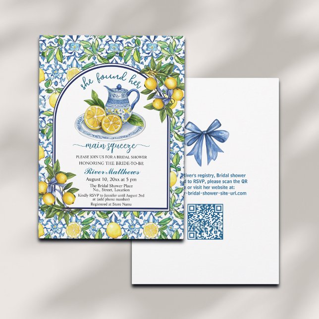 Invitation Elle A Trouvé Sa Principale Fête des mariées De Co (Créateur téléchargé)