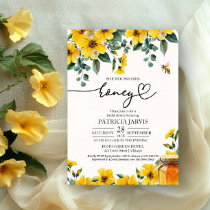 Invitation Elle a trouvé sa réception de mariage Honey