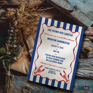 Invitation Elle a Trouvé sa Réception de Mariage Nautique au