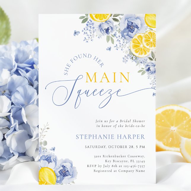Invitation Elle a Trouvé Sa Robe de Mariée Bleue de Mariage (Créateur téléchargé)