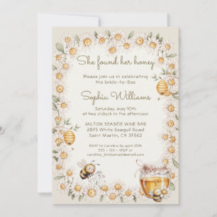 Invitation Elle a Trouvé Sa Robe de Mariée Fleurs de Margueri
