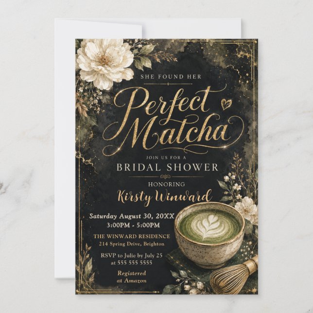 Invitation Elle a trouvé sa robe de mariée parfaite pour sa B (Devant)