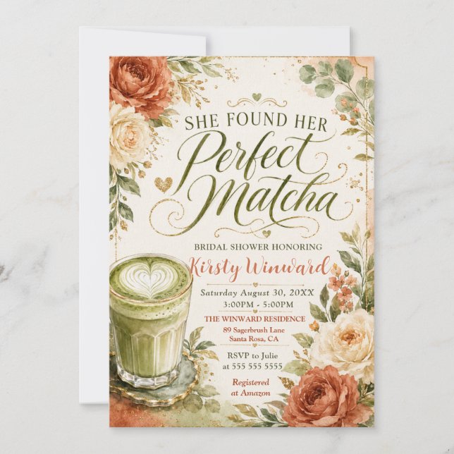 Invitation Elle a trouvé sa robe de mariée parfaite pour sa B (Devant)
