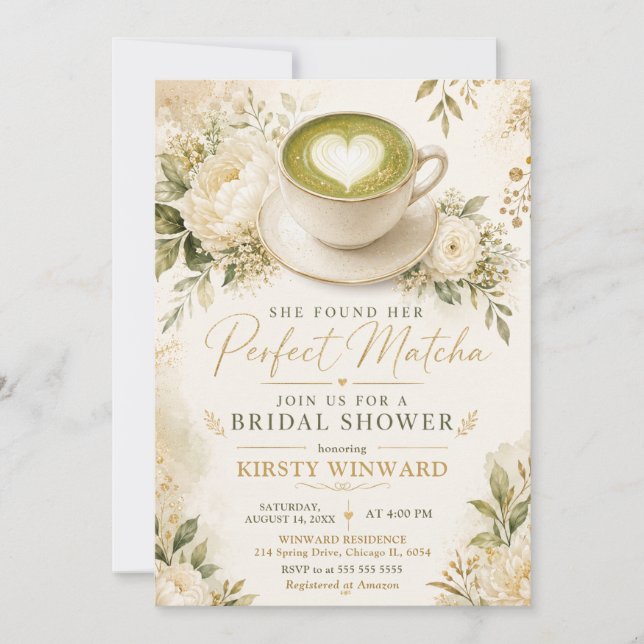 Invitation Elle a trouvé sa robe de mariée parfaite pour sa d (Devant)