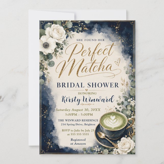 Invitation Elle a trouvé sa robe de mariée parfaite pour sa d (Devant)