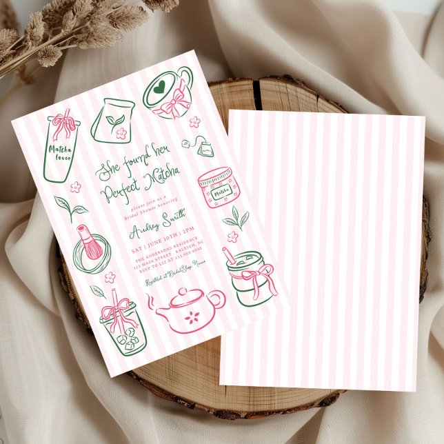 Invitation Elle a Trouvé sa Robe de Mariée Rose Parfaite Matc (Créateur téléchargé)