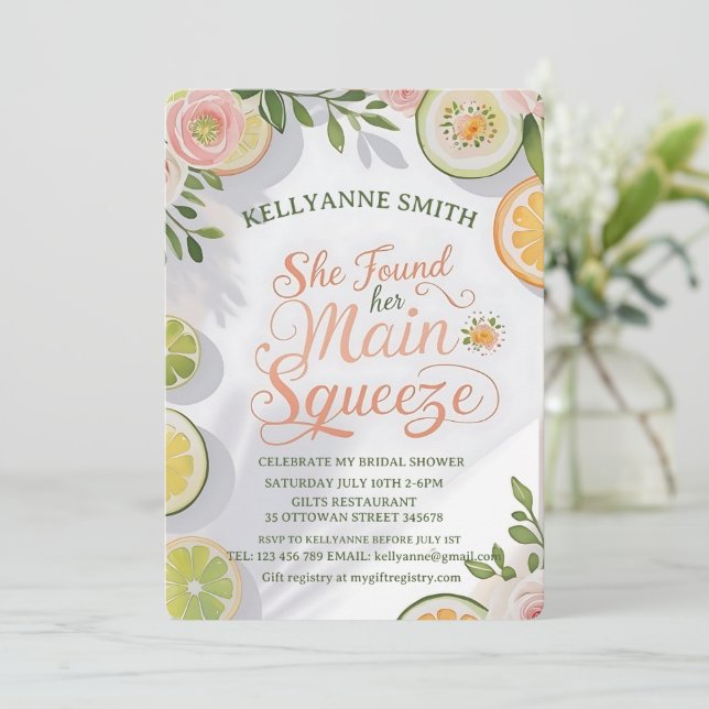 Invitation Elle a trouvé son apogée Célébration de mariage Ci (Debout devant)