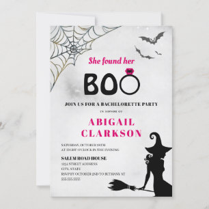 Invitation Elle A Trouvé Son Boo Halloween Bachelorette Party