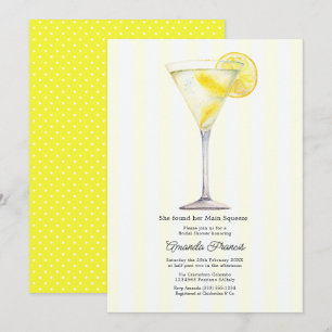 Invitation Elle a trouvé son cocktail Lemon Martini pour l'en