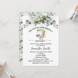Invitation Elle A Trouvé Son Eucalyptus Fête des mariées Matc