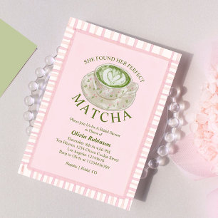 Invitation Elle a Trouvé Son Matcha Parfait Enterrement de Vi