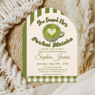 Invitation Elle a Trouvé Son Matcha Parfait pour son Enterrem