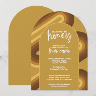 Invitation Elle A Trouvé Son Miel - Fête des mariées Rétro St