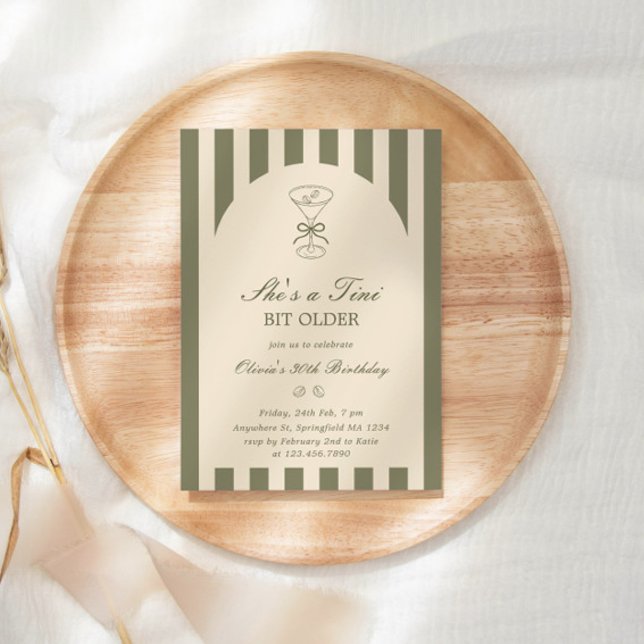 Invitation Elle a un peu vieilli Coffee Martini Anniversaire (Créateur téléchargé)
