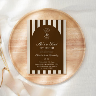 Invitation Elle a un tout petit peu vieilli Coffee Martini An