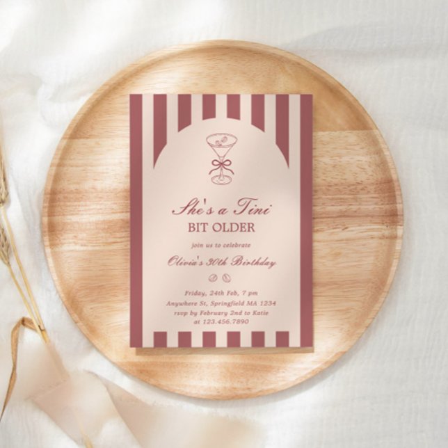 Invitation Elle a un tout petit peu vieilli Coffee Martini An (Créateur téléchargé)